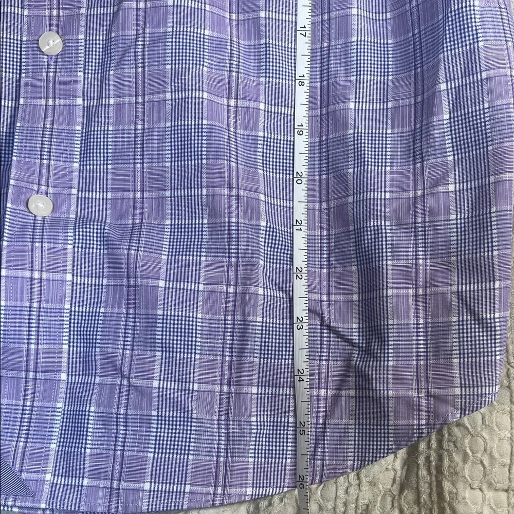 UNTUCKit men’s Purple Plaid Casual Button Down Shirt size M
